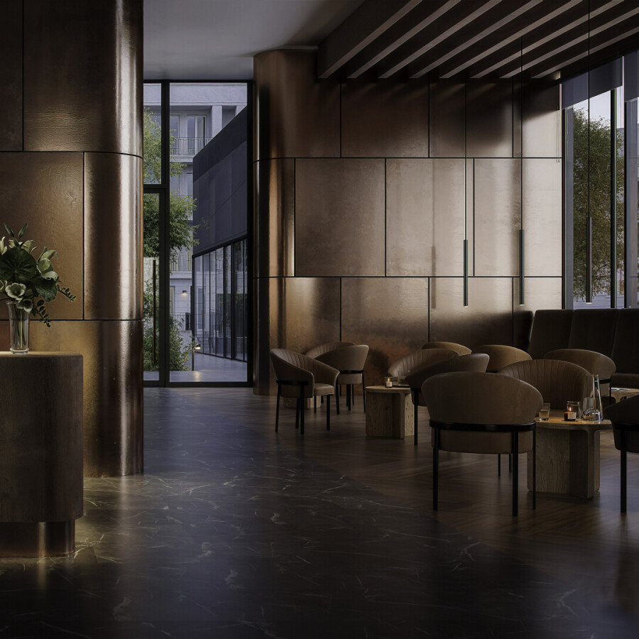 Metropolitan Marble Dark - jemně strukturovaný povrch, design kamene