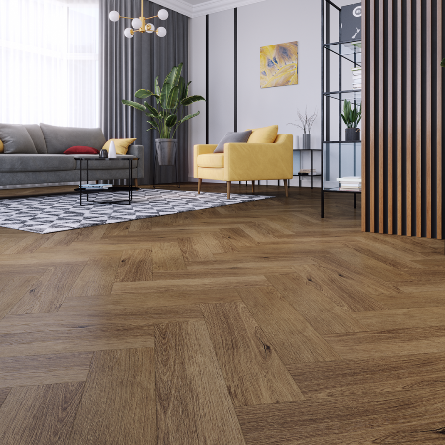 Georgetown Oak - struktura dřeva, titanium nano layer, odstín přírodní středně hnědý
