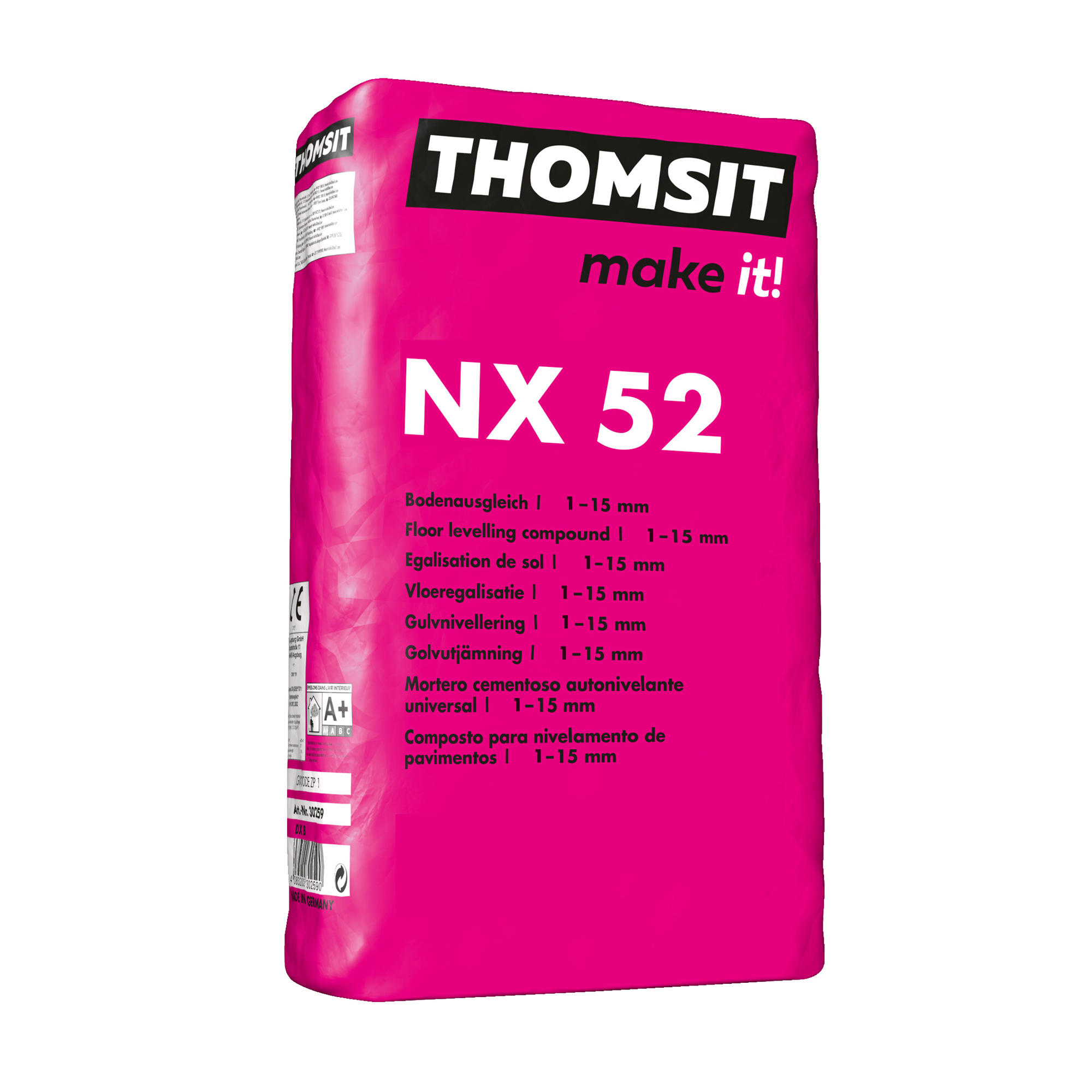 NX 52 stěrka samonivelační, cementová (25 kg)