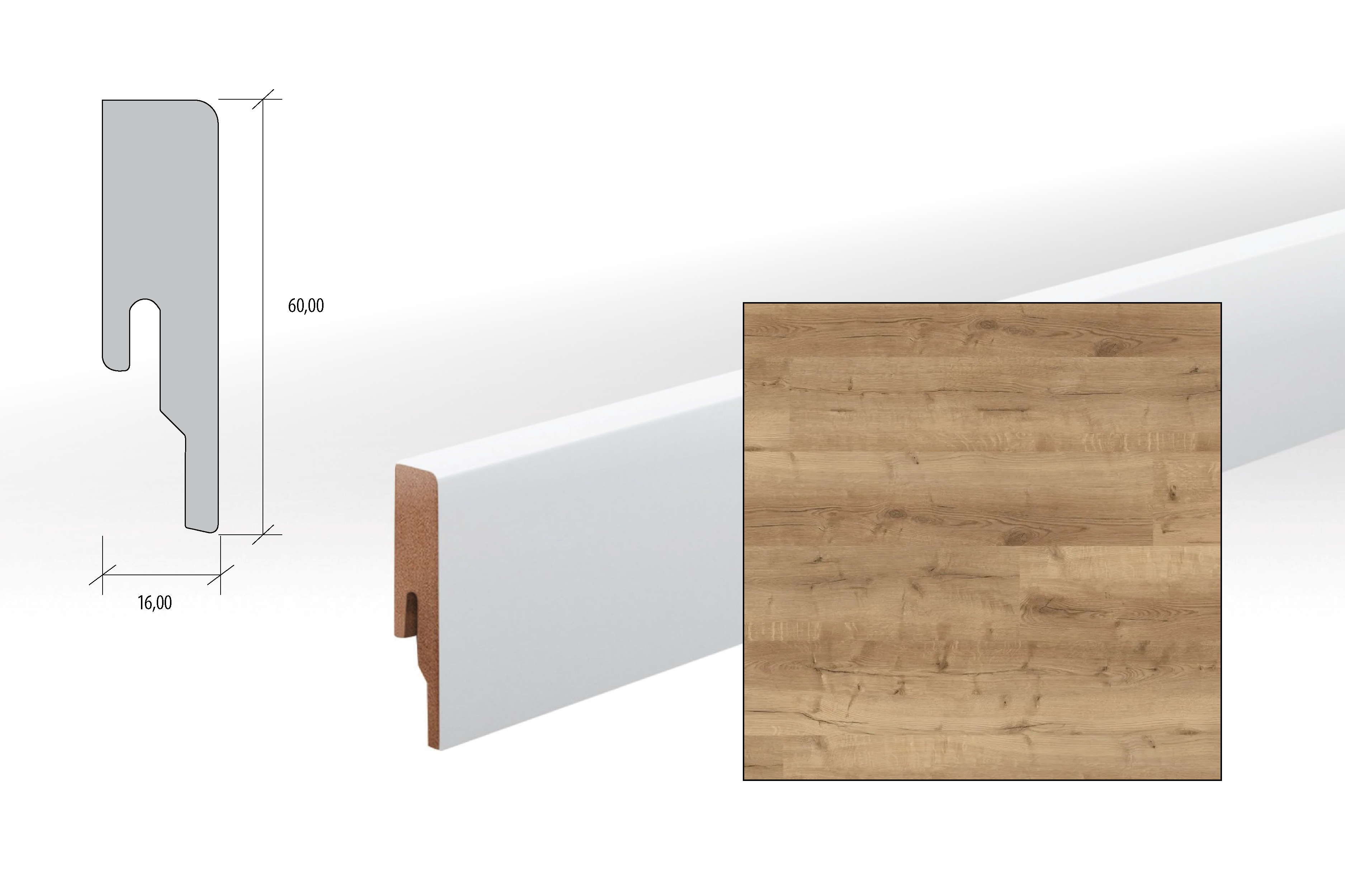 Comfort Oak Brown/Nature, dub Corn Rustic